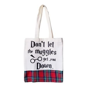 Harry potter canvas tote / book bag ( Don't let the Muggles